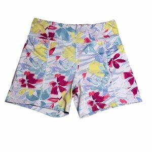 10/$25🦋 Pro Player White Floral Athletic Shorts - Size Medium